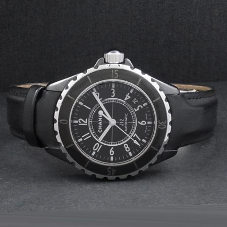 ファッション小物CHANEL 腕時計 J12 革ベルト